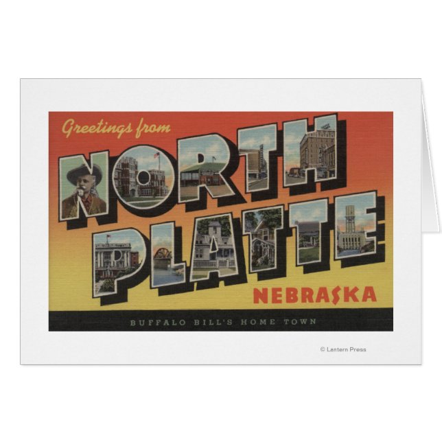 Nord Platte, Nebraska - Große Buchstabenszenen (Vorderseite (Horizontal))