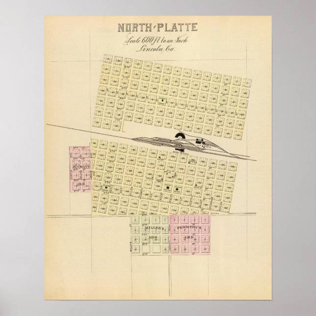 Nord Platte, Nebraska Poster (Vorne)