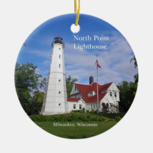 Nord Point Lighthouse-Ornament Keramik Ornament