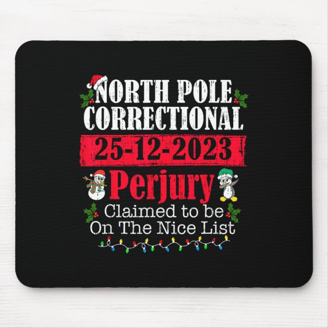 Nord-Pole Korrektive Perjury Familie Matching Ch Mousepad (Vorne)