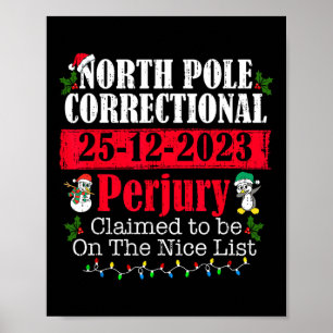 Nord-Pole Korrektive Perjury Familie Matching Ch Poster