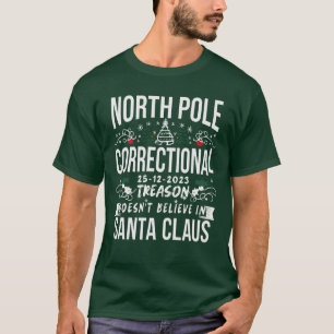 Nord Pole Korrektur Funny Xmas Familie Matching T-Shirt