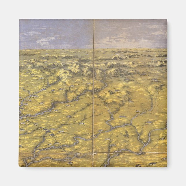 Nord-Süd-Carolina 2 Magnet (Vorne)