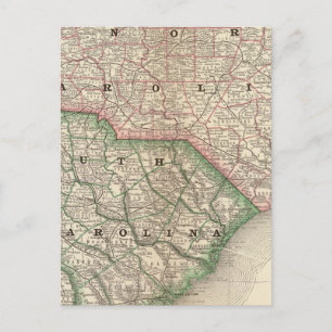 Nord-Süd-Carolina 3 Postkarte