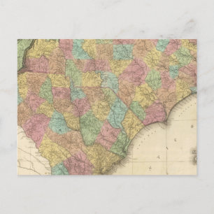 Nord-Süd-Carolina Postkarte
