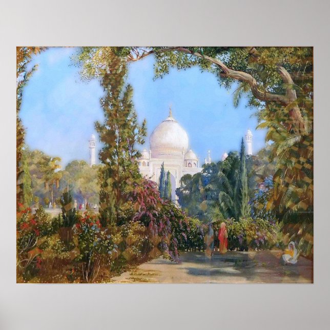 Nord - Taj Mahal in Agra, Westindien Poster (Vorne)