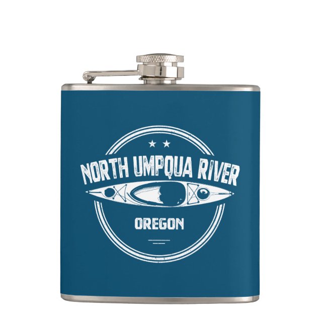 Nord Umpqua Fluss Oregon Kayak Flachmann (Vorderseite)