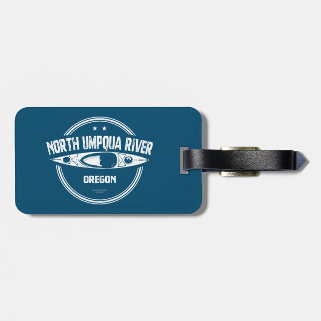 Nord Umpqua Fluss Oregon Kayak Gepäckanhänger (Rückseite horizontal)