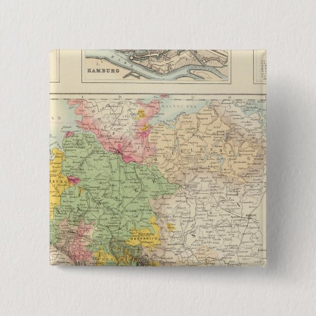 Nord- und Mitteldeutschland Button (Vorderseite)