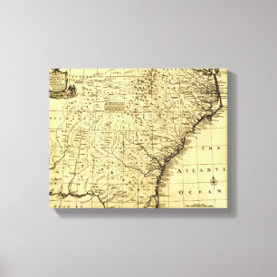 Nord- und Süd-Carolina & Georgia - Panoramaausblic Leinwanddruck