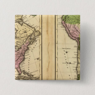 Nord- und Südamerika Button