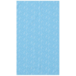 Nord - Weiß auf blauem botanischem Muster Tischdecke