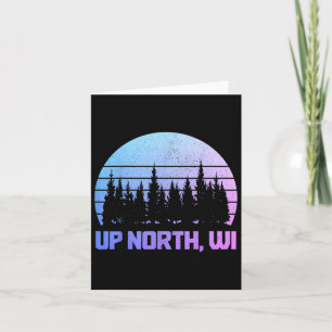 Nord-Wisconsin Natur Wandern Camping Pride Vin Karte