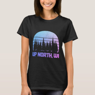 Nord-Wisconsin Natur Wandern Camping Pride Vin T-Shirt