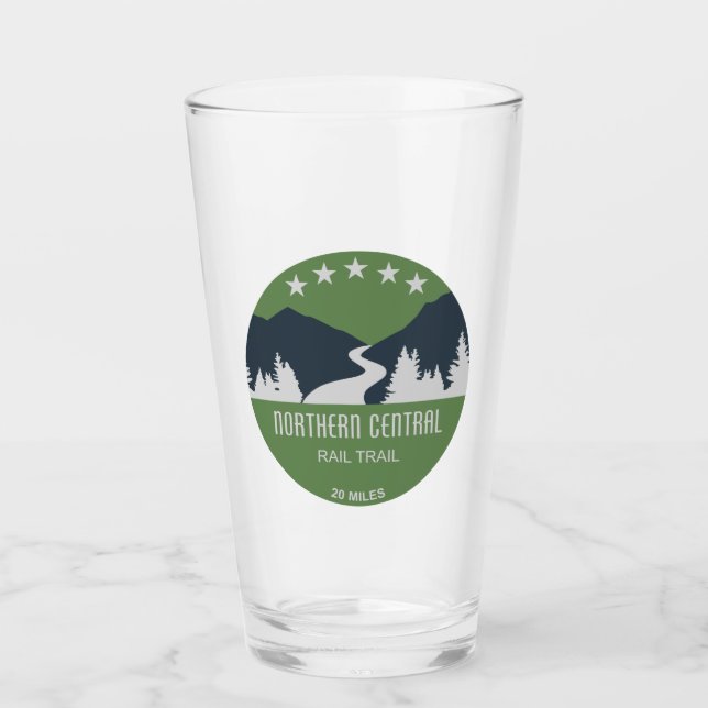 Nord-Zentral-Schienenweg Glas (Vorderseite)