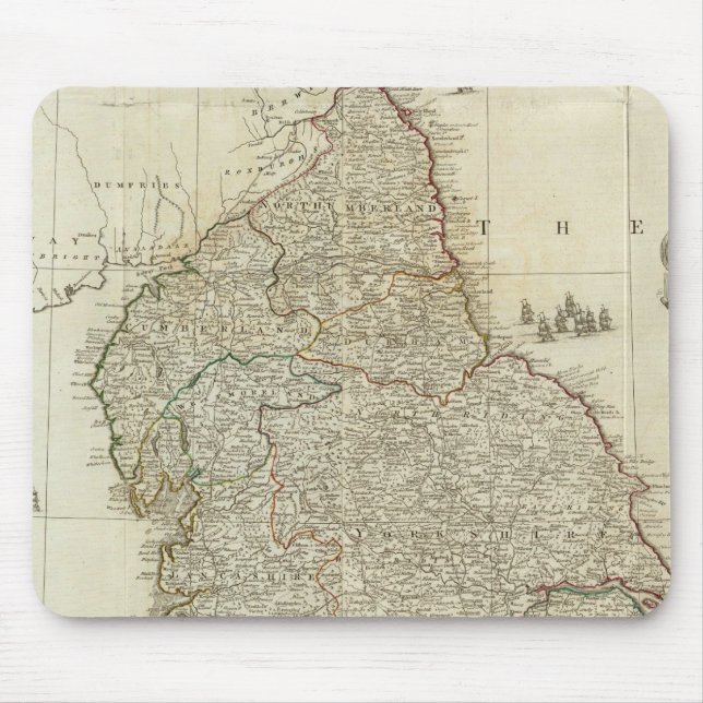 Nordabschnitt von England und Wales Mousepad (Vorne)