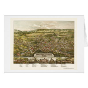 Nordadams, panoramische Karte MAs - 1881