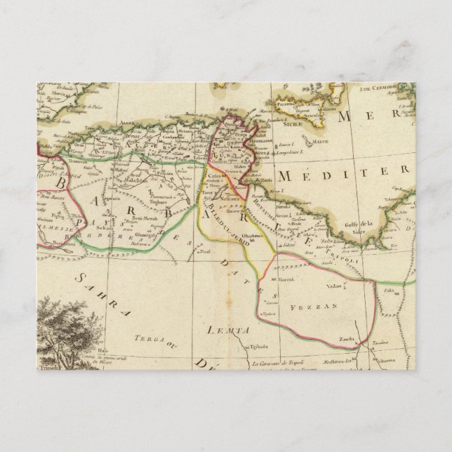 Nordafrika Postkarte (Vorderseite)