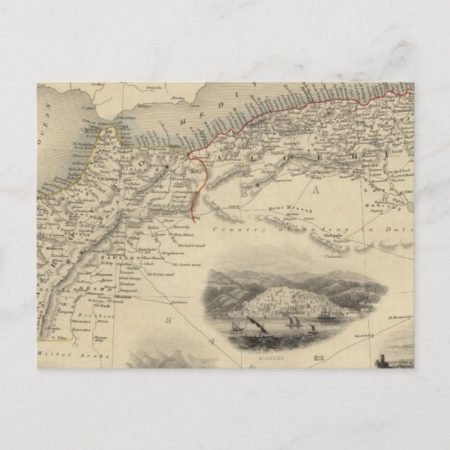 Nordafrika Postkarte (Vorderseite)