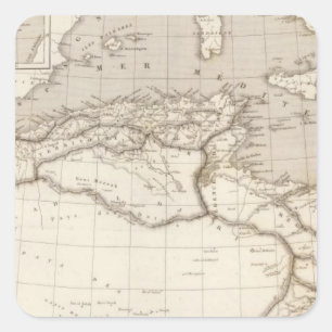 Nordafrika Quadratischer Aufkleber