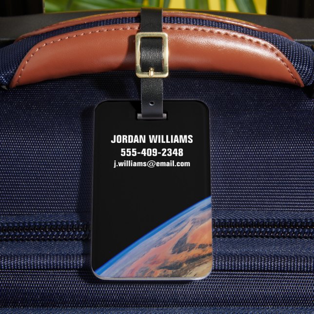 Nordafrika und die große libysche Wüste. Gepäckanhänger (Vorderseite Insitu 2)