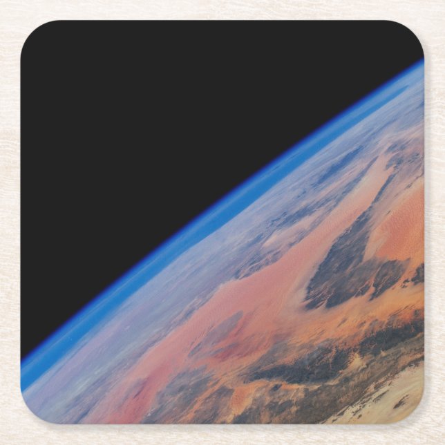 Nordafrika und die große libysche Wüste. Rechteckiger Pappuntersetzer (Vorderseite)