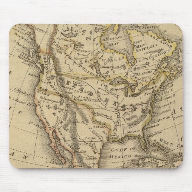 Nordamerika 10 mousepad (Vorne)