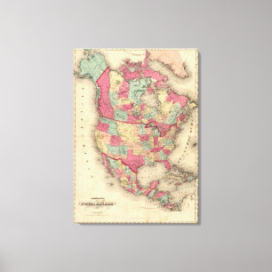 Nordamerika 12 leinwanddruck