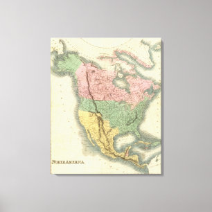 Nordamerika 25 leinwanddruck