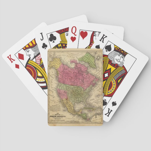 Nordamerika. 2 spielkarten (Rückseite)