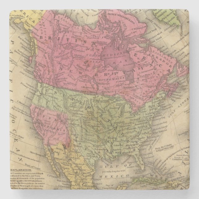 Nordamerika 6 steinuntersetzer (Vorderseite)