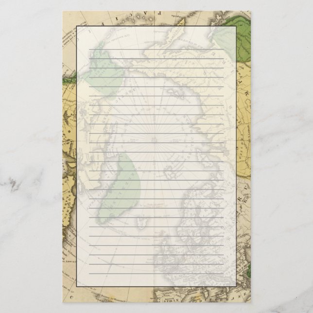 Nordamerika, Asien Briefpapier (Vorderseite)