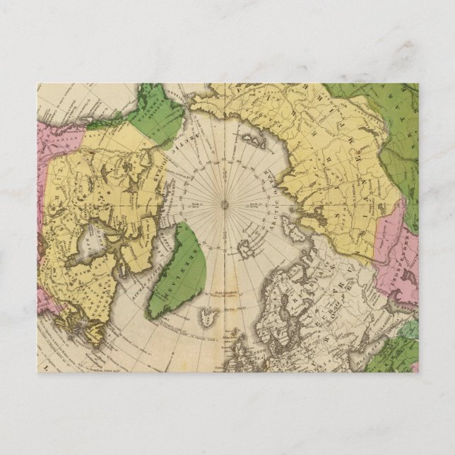 Nordamerika, Asien Postkarte (Vorderseite)