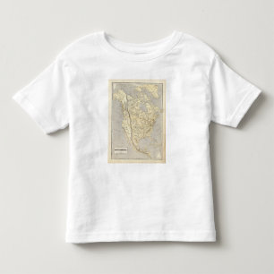 Nordamerika-Atlas-Karte 2 Kleinkind T-shirt