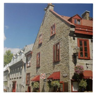 Nordamerika, Kanada, Québec, Altstadt von Québec. Fliese