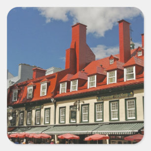 Nordamerika, Kanada, Quebec, Altstadt von Quebec.  Quadratischer Aufkleber