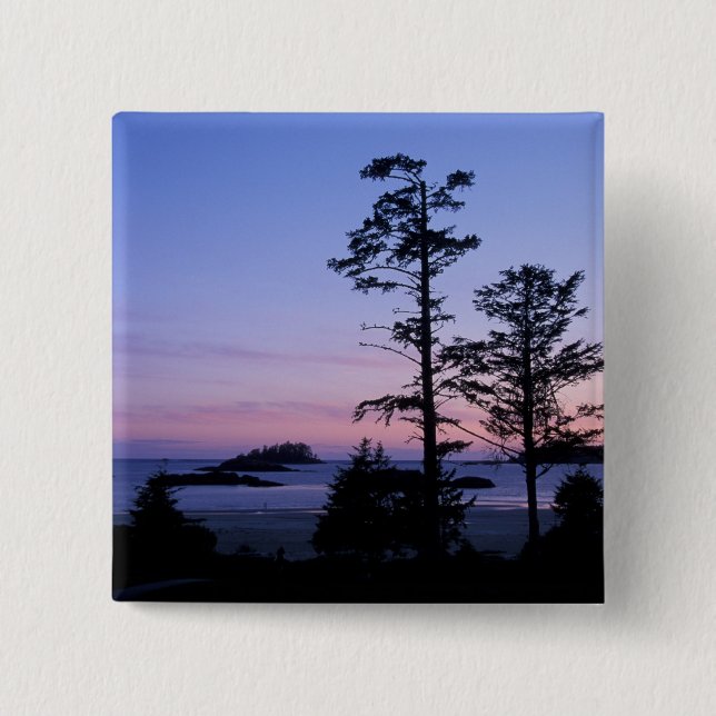 Nordamerika, Kanada, Vancouver Island, Bäume Button (Vorderseite)