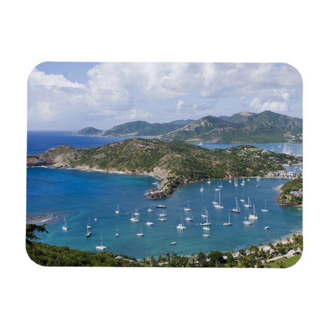 Nordamerika, Karibik, Antigua. Englisch Magnet (Horizontal)