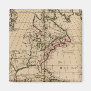 Nordamerika-Karte 2 Magnet