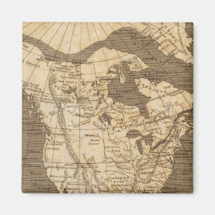 Nordamerika-Karte von Arrowsmith Magnet