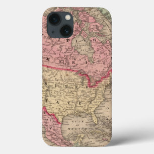 Nordamerika Karte von Mitchell Case-Mate iPhone Hülle