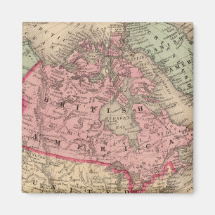 Nordamerika Karte von Mitchell Magnet