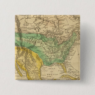 Nordamerika-Karte von Worcester Button