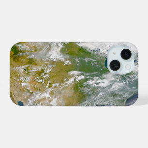 Nordamerika mit sichtbarem Rauch an verschiedenen iPhone 15 Hülle