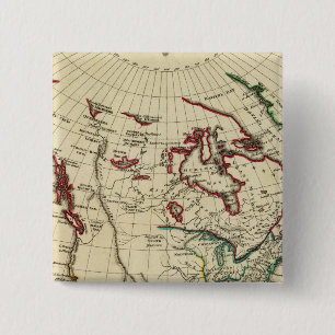 Nordamerika mit umrissenen Grenzen Button