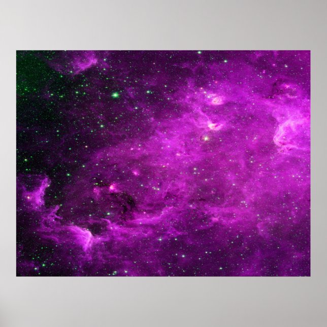 Nordamerika Nebula Infrarot Lila Value Poster (Vorne)