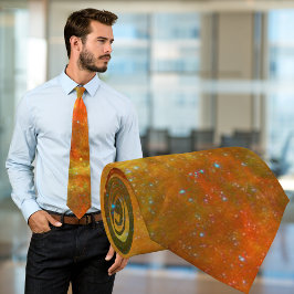 Nordamerika Nebula Orange Necktie Krawatte