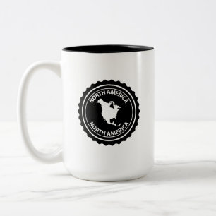 Nordamerika-Stempel Zweifarbige Tasse