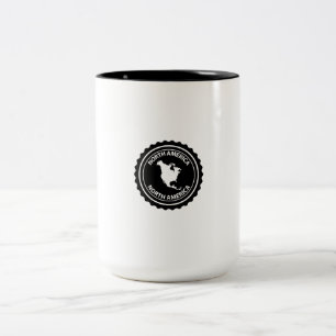 Nordamerika-Stempel Zweifarbige Tasse