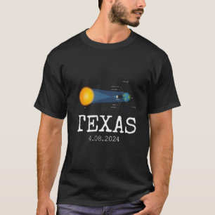 Nordamerika Total Solar Eclipse 2024 Texas USA T-Shirt